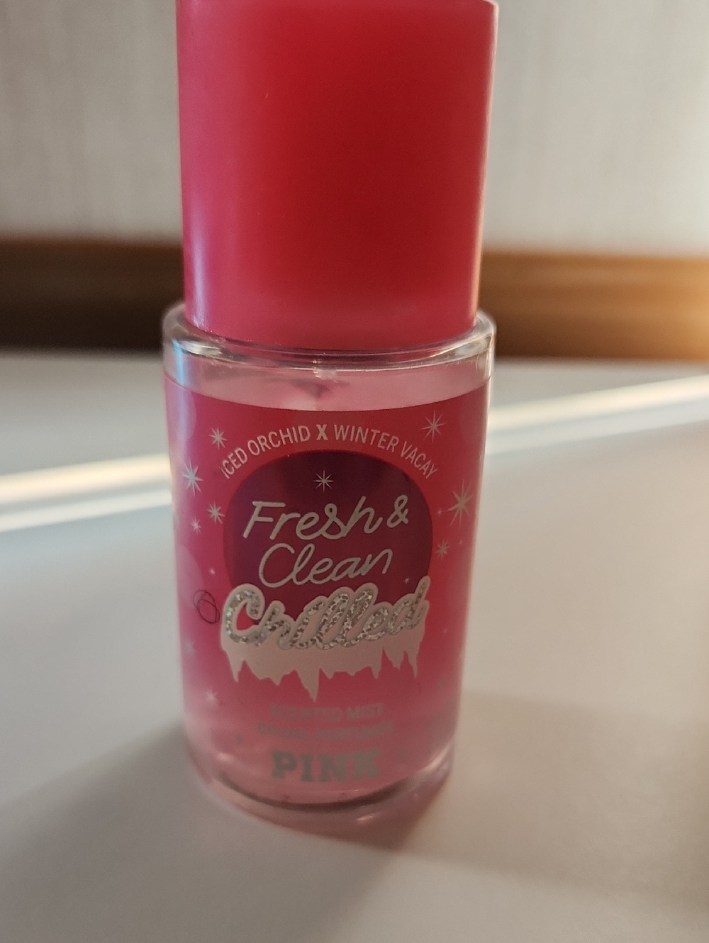PINK Victoria's Secret Fresh & Clean Iced Orchid x Winter Vacay Mist-Pink (NEW)